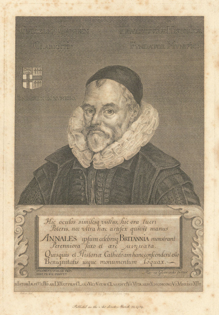 William Camden. Antiquarian, historian, topographer.